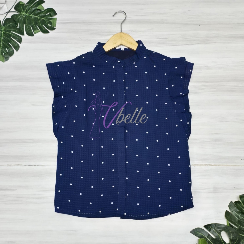 เสื้อเบลาส์ลายจุด Zalora