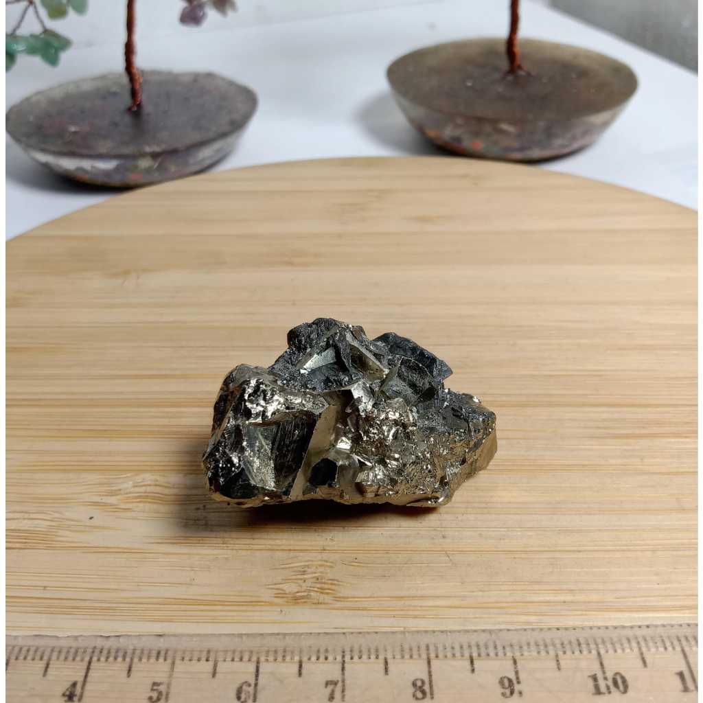 Natural Golden Cube Pyrite Cluster Nusantara HQ (15)