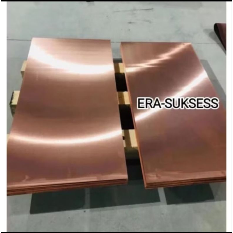 แผ่นทองแดงแท้ หนา 1.2mm x 260mm x 260mm ชิ้น