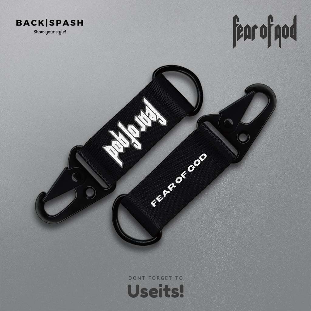 พวงกุญแจ GANTUNGAN - พวงกุญแจสตรีทแวร์ - พวงกุญแจ Fear Of God - พวงกุญแจ KFOG1 Streetwear