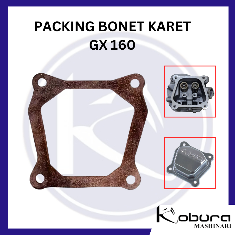 Mesin ปะเก็น Bonnet บรรจุ Bonnet Perpak Kop Decel Honda GX160 ขับรถเครื่องยนต์ฝาครอบวาล์วปะเก็นฝาสูบ