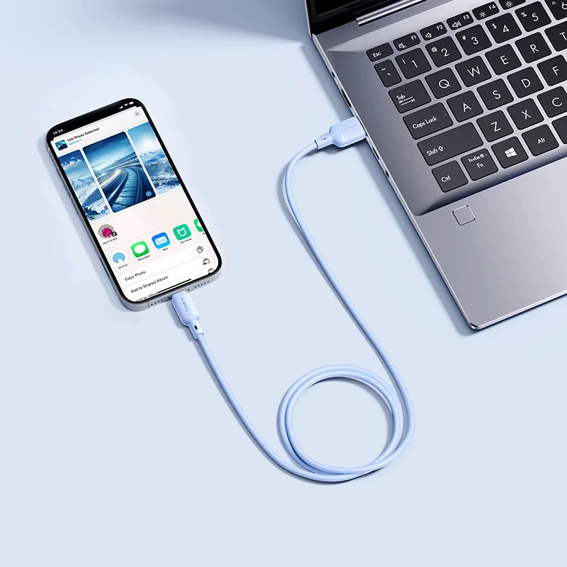 สายชาร์จ Baseus Silky Data Cable 100W Type-C 1M 2M thumbnail 8