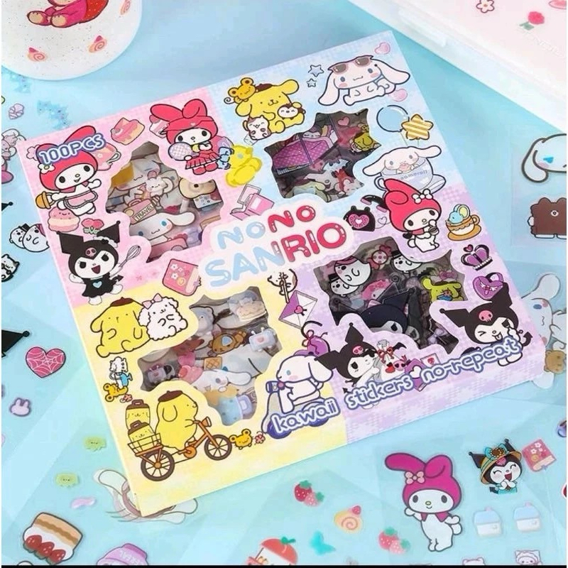 SANRIO STICKERS KUROMI สติ๊กเกอร์ LOTSO สติ๊กเกอร์ CINNAMOROL