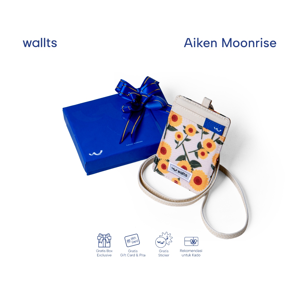 Aiken Moonrise Wallts - การ์ด Id ป้ายชื่อเชือกเส้นเล็ก