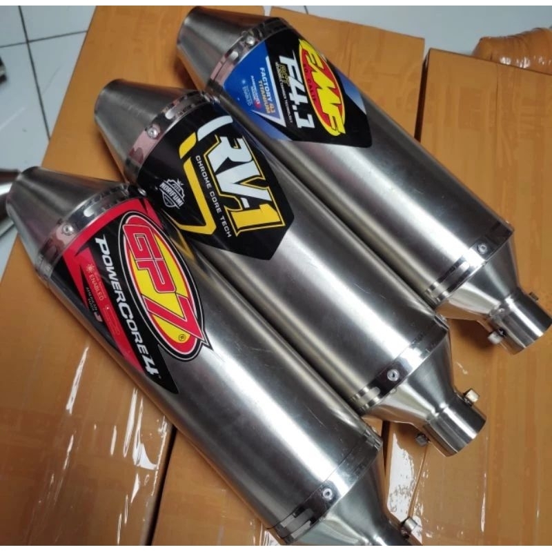 Norifumi ท่อไอเสีย 38 มม. GP7 fmf f4.1 กระป๋อง RV1 ท่อไอเสียด้านบนประเภทสแตนเลส