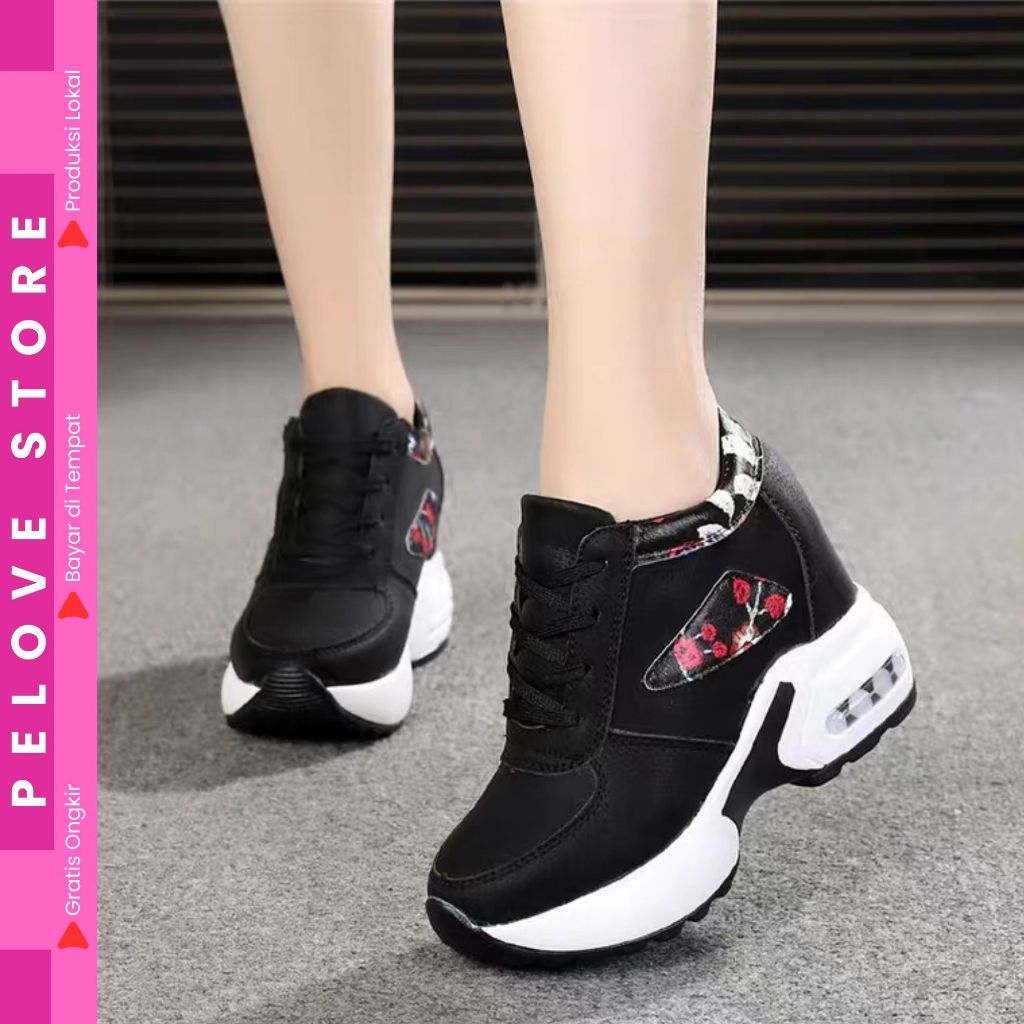 รองเท้า PELOVE - รองเท้าผ้าใบ SPORT/ZUMBA สําหรับผู้หญิงพร้อมดอกไม้ THEME MCN 0221