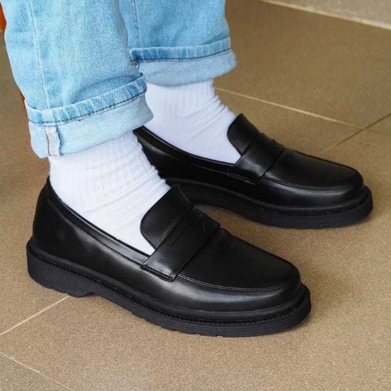 Penny Loafer Men Full Black Original Land Brother Casual Slip On Men ล่าสุด