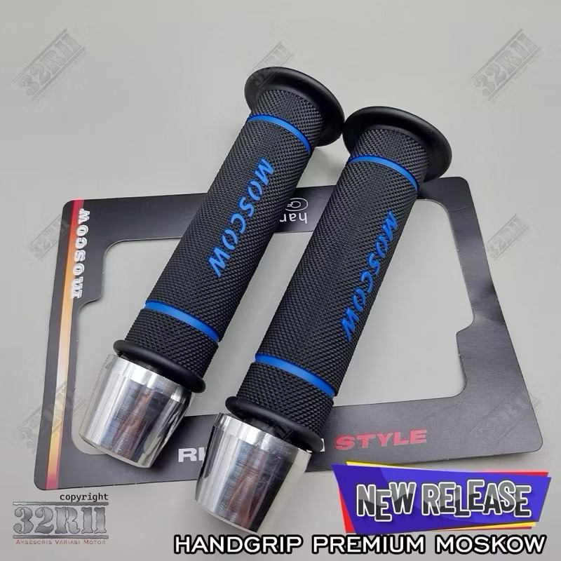 ปลอกแฮนด์ PREMIUM Moscow Plus Jalu PCX Crome Universal สามารถรถจักรยานยนต์ทั้งหมด Hg55 Moscow Handgrip