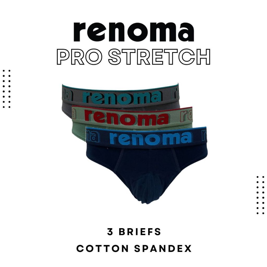 Renoma Pro-Stretch Mini Briefs 4473 - กางเกงในชาย 3in1