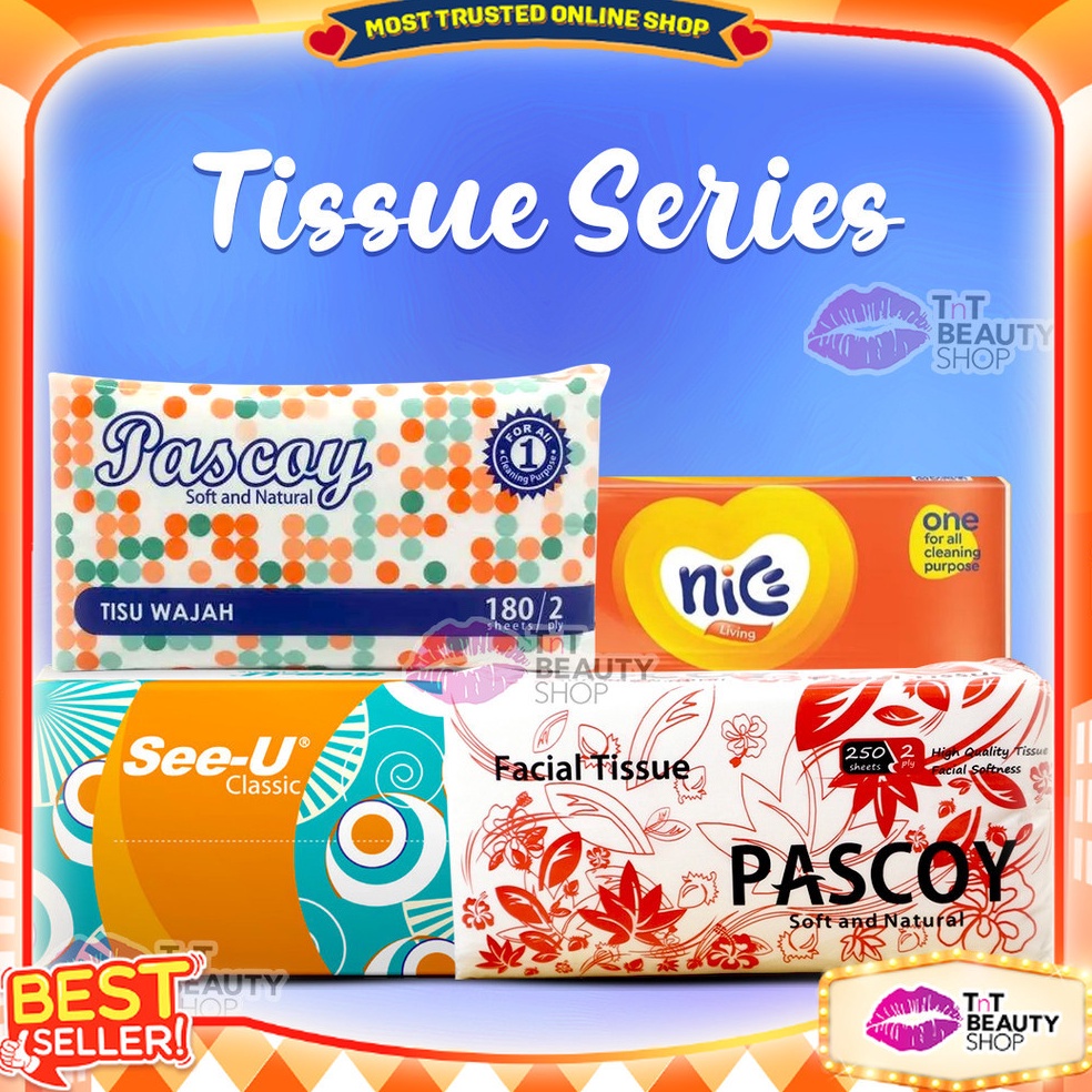 ซื้อมาเท่าหลังกระดาษเช็ดหน้า SERIES TASOY SEEU NICE กระดาษเช็ดหน้าธรรมชาตินุ่ม Series Tnt Beauty Sho