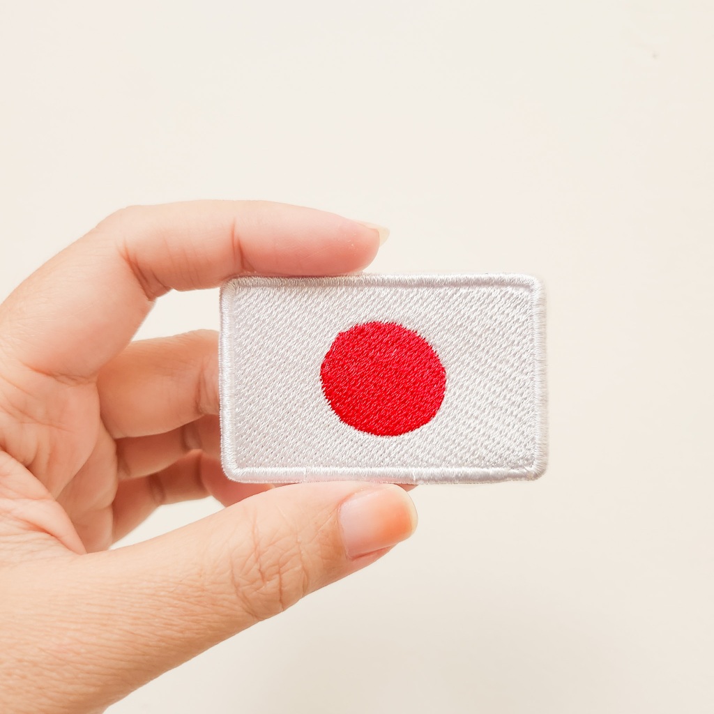 COUNTRY FLAG EMBROIDERY PATCH / JAPANESE FLAG EMBROIDERY BADGE / INTERNATIONAL FLAG IRON PATCH