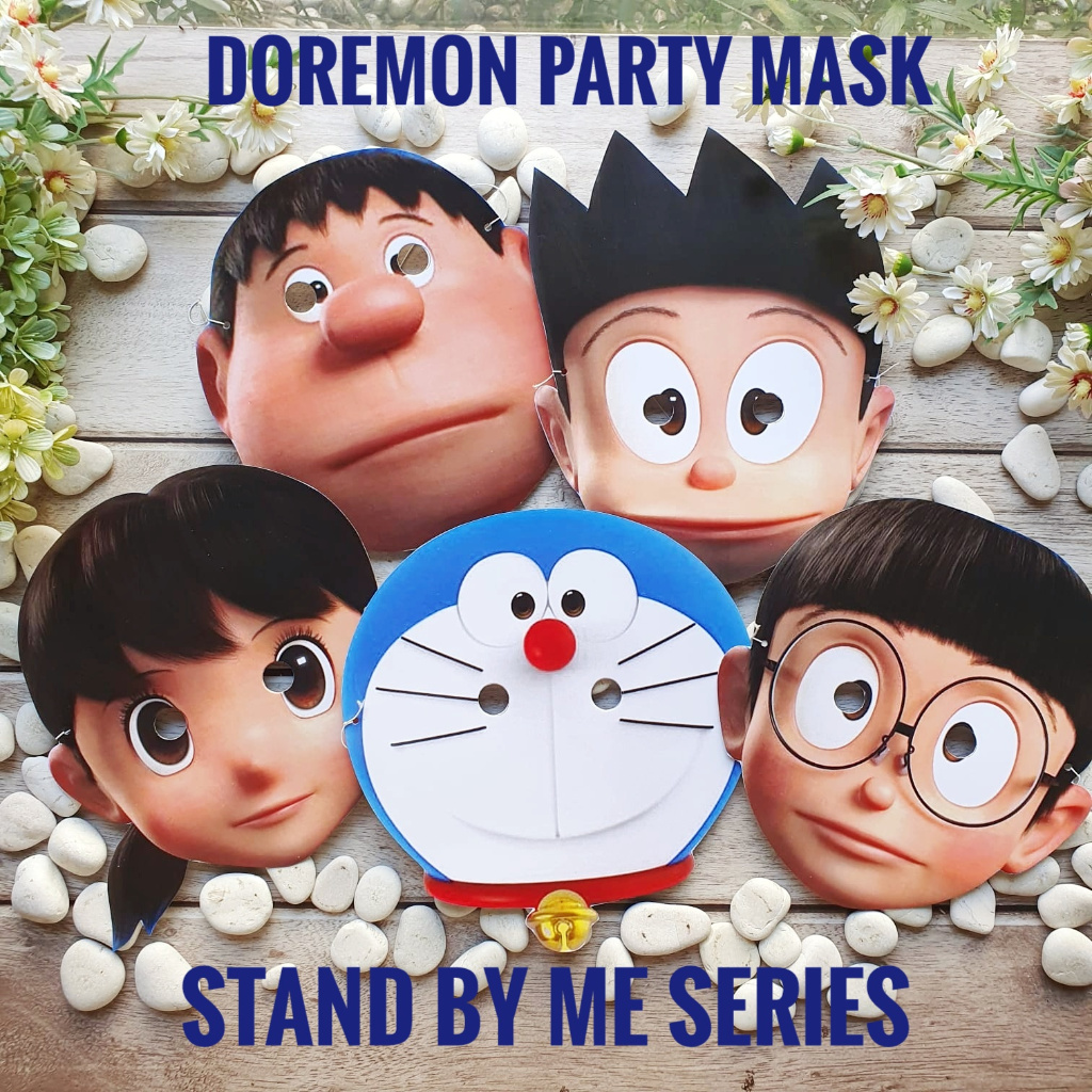 Doraemon Party Mask หน้ากากวันเกิดอุปกรณ์เสริม Props อุปกรณ์ P-Man P Man Ninja Hatori ของเล่นเด็ก