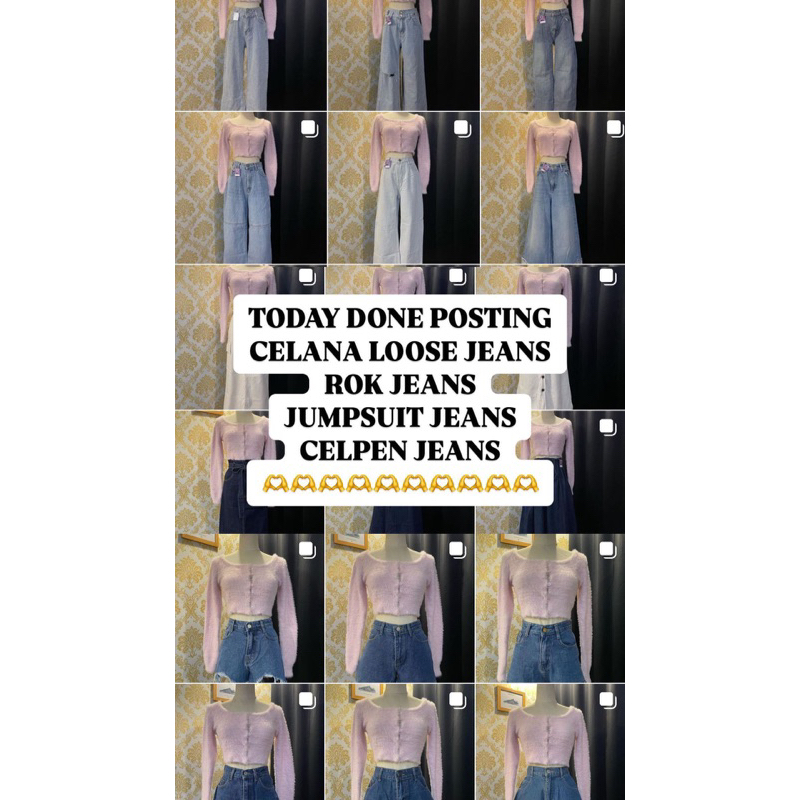 กางเกงยีนส์ทรงกระบอก 18 OCTOBER