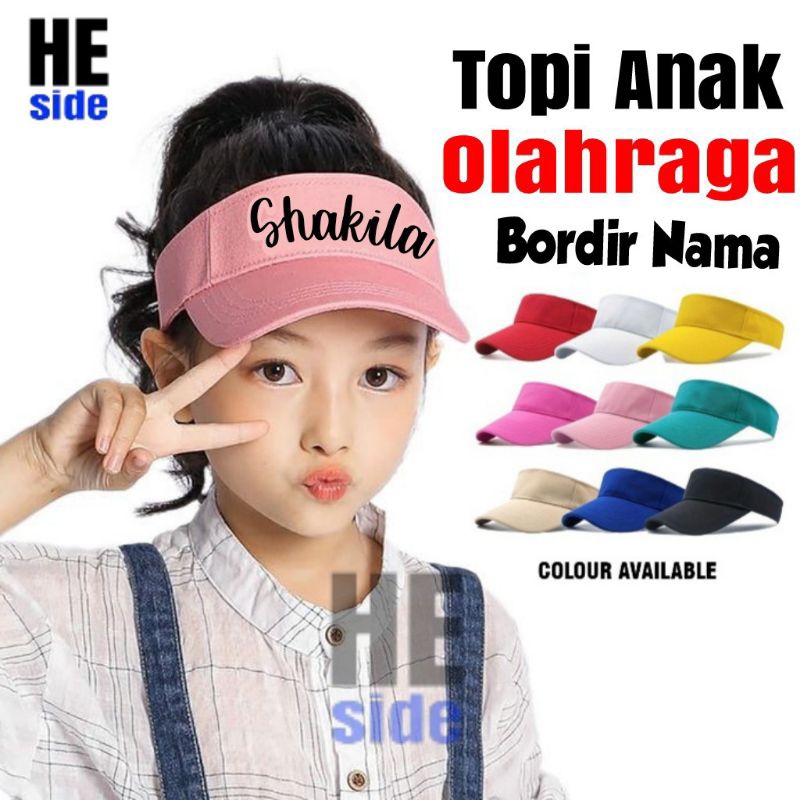 หมวกกีฬาสําหรับเด็ก/หมวกกอล์ฟสําหรับเด็กชายและเด็กหญิงพร้อมปักชื่อฟรี