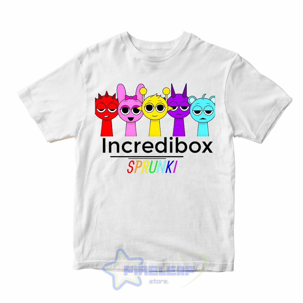 เสื้อยืด Incredibox SPRUNKI CHILDRENS PREMIUM MATERIAL
