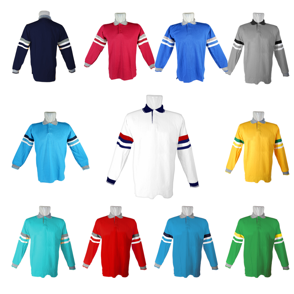 KATUN LIBERTY 17 แขนยาวกีฬาคอปกเสื้อยืด ADS WAFEL COTTON