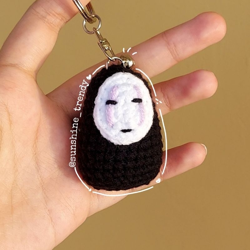 พวงกุญแจ GUNDAN Amigrumi No Face ghibli | พวงกุญแจคาโอนาชิ อามิกุมิ | อามิกุมิ ghibli | Ghibli พวงกุ