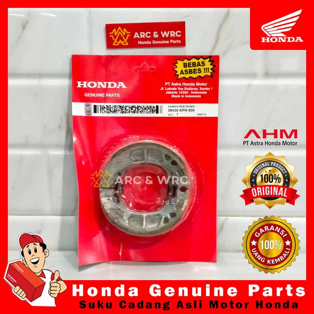 ผ้าเบรคดรัมหลังสําหรับ Supra X 125 / Revo Fi / 06430KPH900