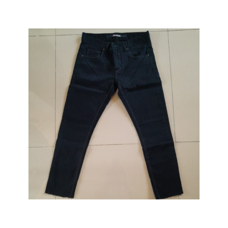 TBJ DENIM ยี่ห้อ Straight Jeans (แบรนด์เกาหลี) สีเจ็ทสีกรมท่า