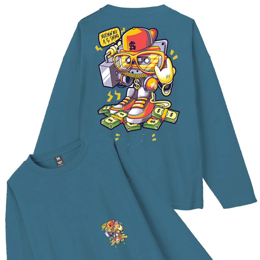 Rz Straight - เสื้อยืดแขนยาว Dollar คุณภาพ Unisex