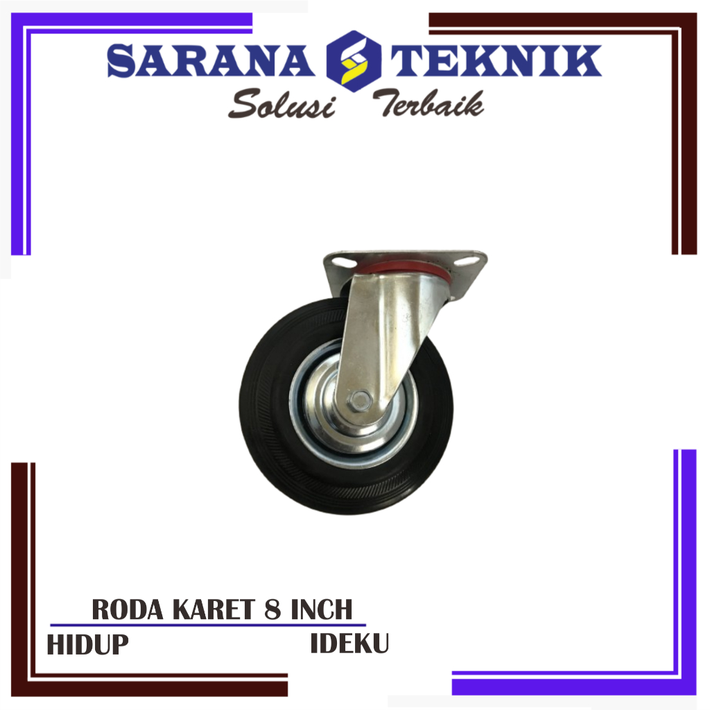 8 RUBBER TROLLEY WHEELS LIVE IDEKU*