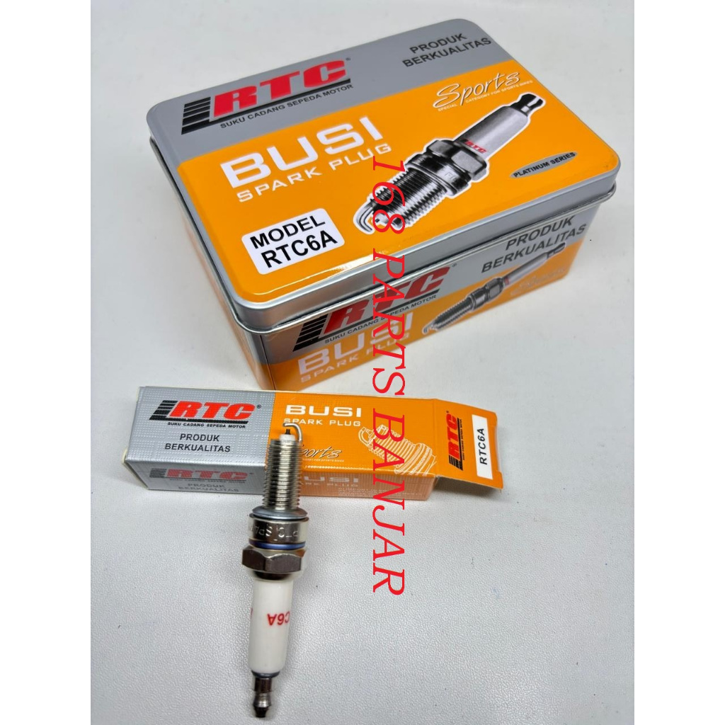 Rtc หัวเทียนรถจักรยานยนต์ Racing Spark Plug 6HSA RTC6A Honda Kharisma Supra X 125 All Beat Vario Spa