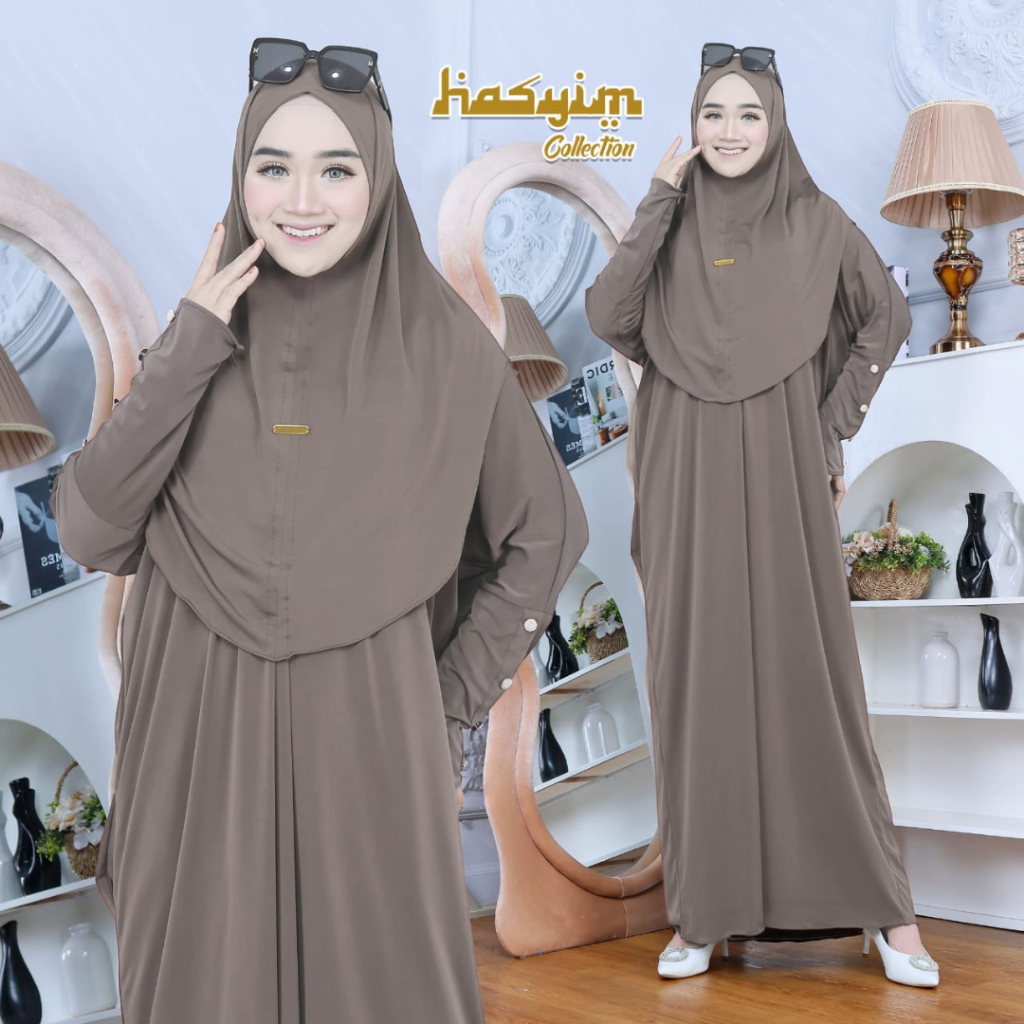ข้อเสนอใหม่ KEIYRA ABAYA JERSEY SET HIJAB MATERIAL JERSEY ABAYA SET BASIC, GAMIS PLAIN UMRAH DAILY J