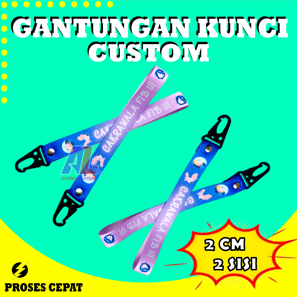 GANTUNGAN CUSTOM LANYARD KEYCHAIN/CUSTOM KEYCHAIN/MULTIFUNCTIONAL KEYCHAIN/FREE DESIGN KEYCHAIN