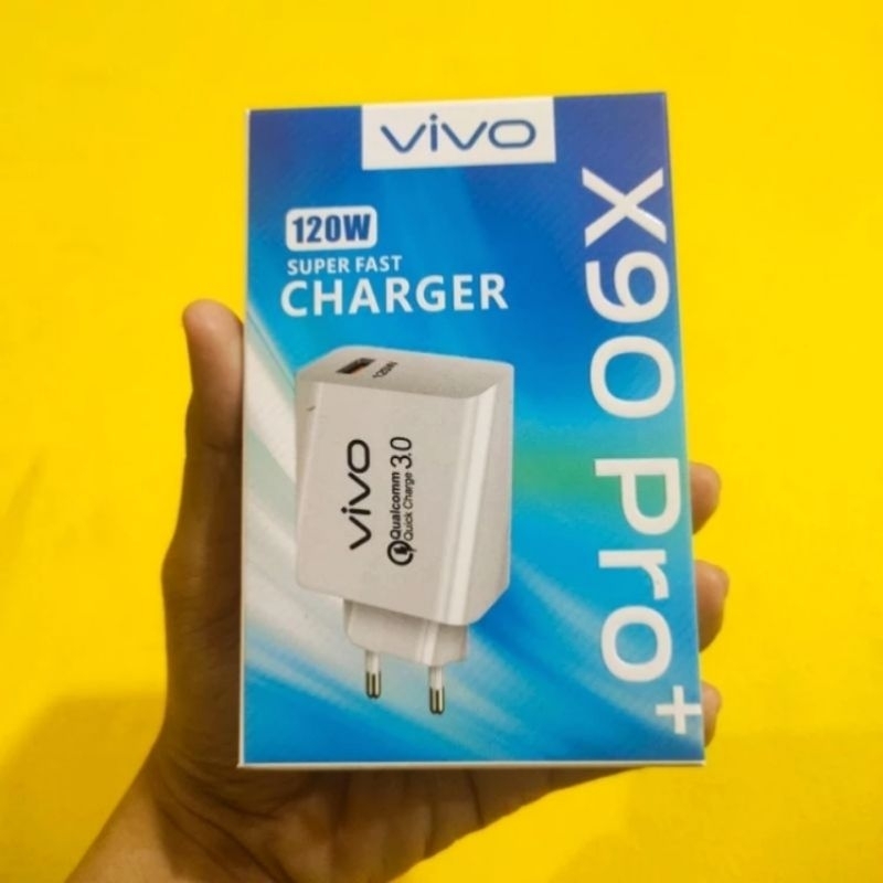 VIVO 120W X90 PRO + ต้นฉบับ 100% FAST CHARGING TURBO ENGINE CHARGER ADAPTER HEAD