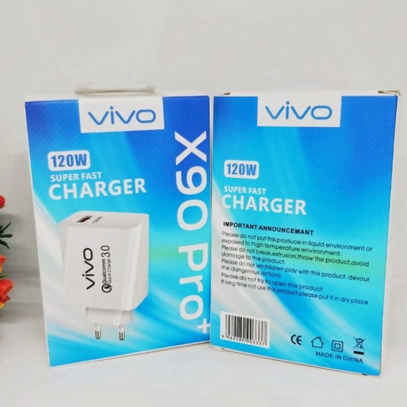 VIVO X90 PRO 120W CHARGER HEAD SUPPORTS FAST CHARGING ORIGINAL VIVO ADAPTER