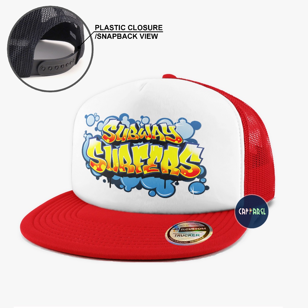 Sb - Subway Surfers Snapback /Game & Film Edition /Unisex Premium Hat /Men& 39;s & หมวกผู้หญิง& 39;s หมวก /การ์ตูน & Anime Edition /Movies Edition/อะนิเมะ & Game Cartoon Film Edition /หมวกเท่ๆ