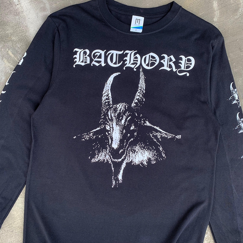 เสื้อยืด KATUN Bathory LONG SLEEVED - GOAT | เสื้อยืดวง | เสื้อยืด Buildup | เสื้อยืดโลหะ | เสื้อยืดผ้าฝ้าย