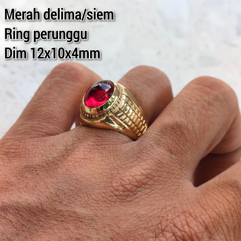 MERAH SIEM RED STONE แหวนผู้ชาย