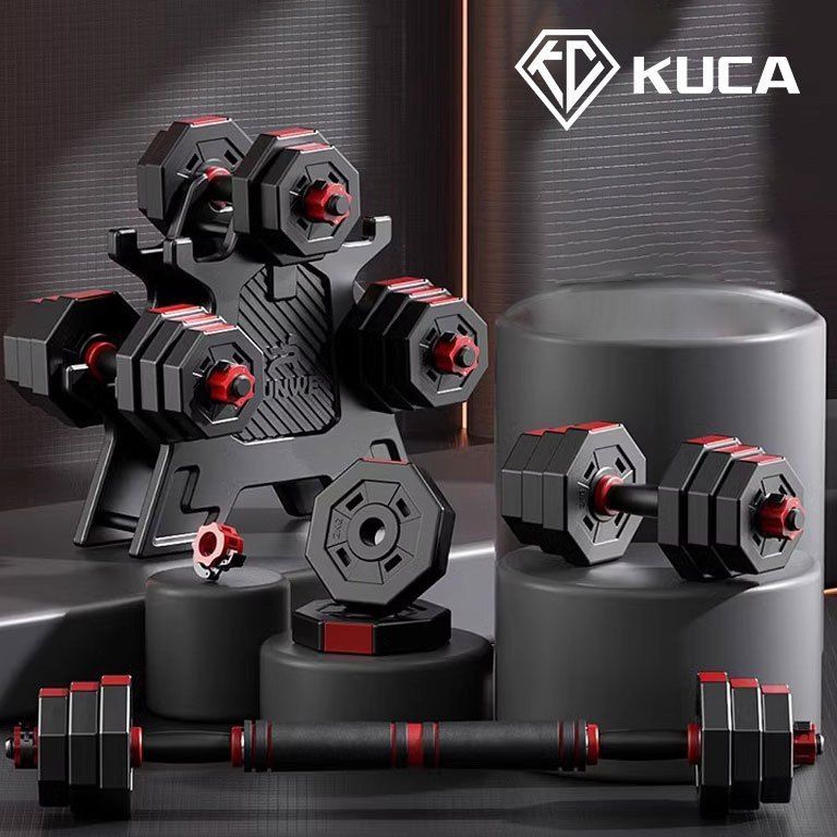 Peralatan Bestseller KUCA Dumbell Barbell Set 15KG2KG ดัมเบลการคุ้มครองสิ่งแวดล้อม PVC กีฬาฟิตเนสอุป
