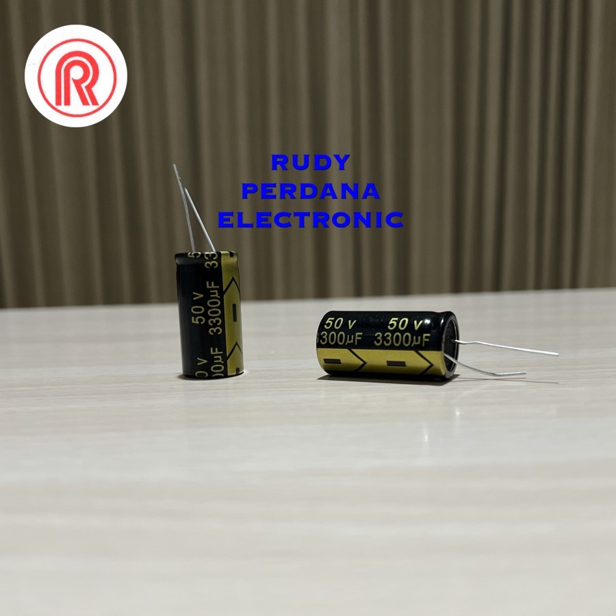 คาปาซิเตอร์ ELCO ELKO 3300UF 50V 3300 UF 50 VOLT OMR