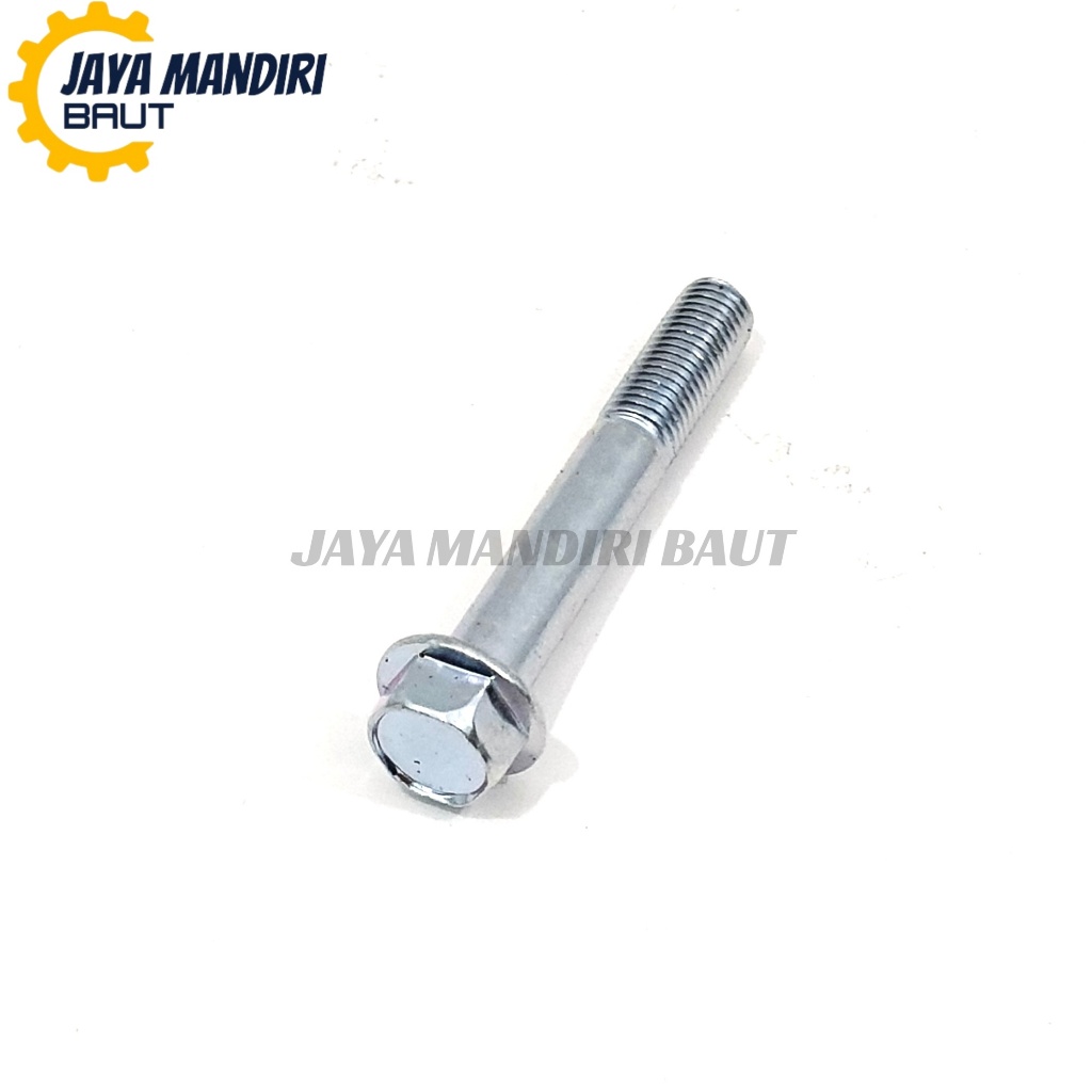 M10 X 65 Cap Bolt 14 Thread Key 14 Cap Bolt 10X65 สีขาวยาว 65 มม.