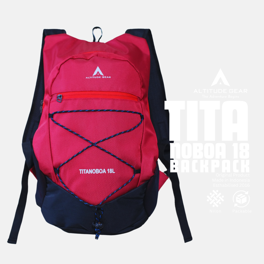 เกียร์ระดับความสูง Titanoboa 18L Summit กระเป๋า Ultralight แบบพกพามัลติฟังก์ชั่พับผู้ชายผู้หญิงกระเป