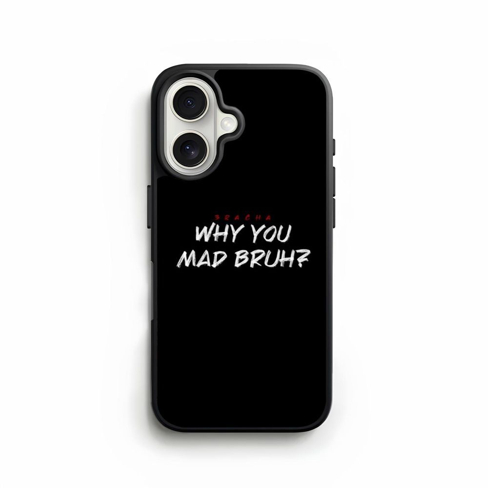 เคส Iphone 16 15 14 13 12 11 X Xs Xr SE Pro Max Mini Plus Casing why you mad bruh 3racha