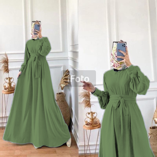 Delisa DRESS TEENAGER GAMIS CRINKEL AIRFLOW SIZE SML XL JUMBO DRESS BUSUI LATEST