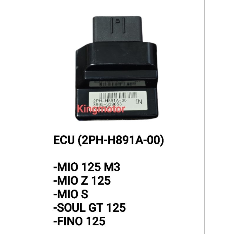 หน่วยควบคุมเครื่องยนต์ Ecu ECM 2PH-H891A-00 YAMAHA MIO 125 M3 MIO Z SOUL GT 125 FINO 125 SUPER QUALI