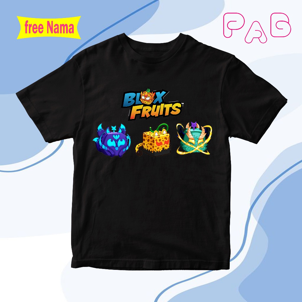 ROBLOX เสื้อผ้าเด็ก เสื้อยืดเด็ก ท็อปส์พร้อม blox fruit kitsune motifs - leopard - dragon robex