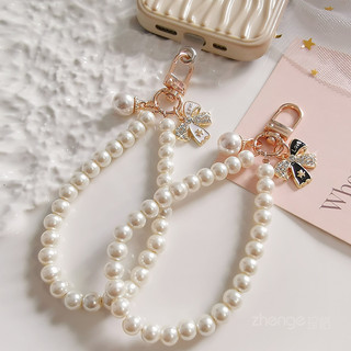 Komisi AMS Gantungan hp aesthetic korea style gantungan kunci aesthetic korea pearl Mutiara