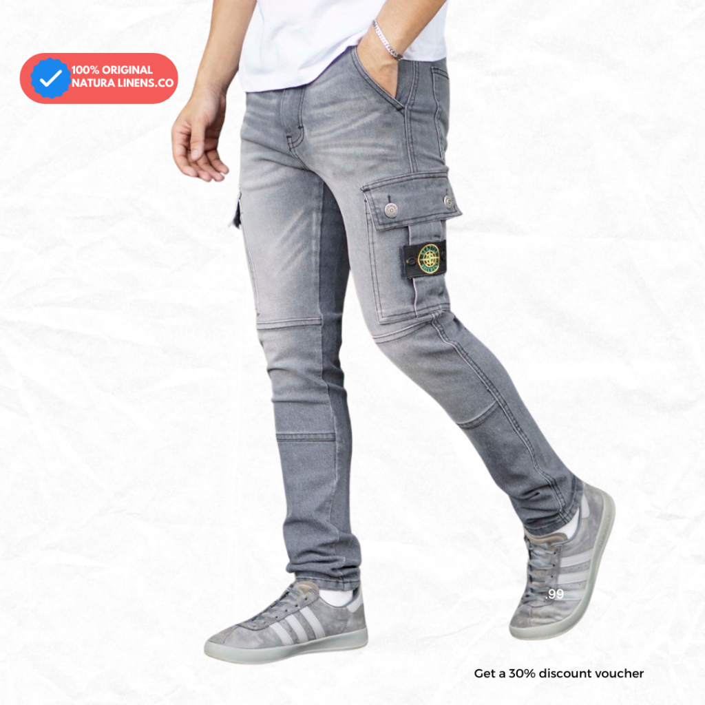 STONE ISLAND หินเกาะสินค้ากางเกงยีนส์ผอมกางเกง27-34