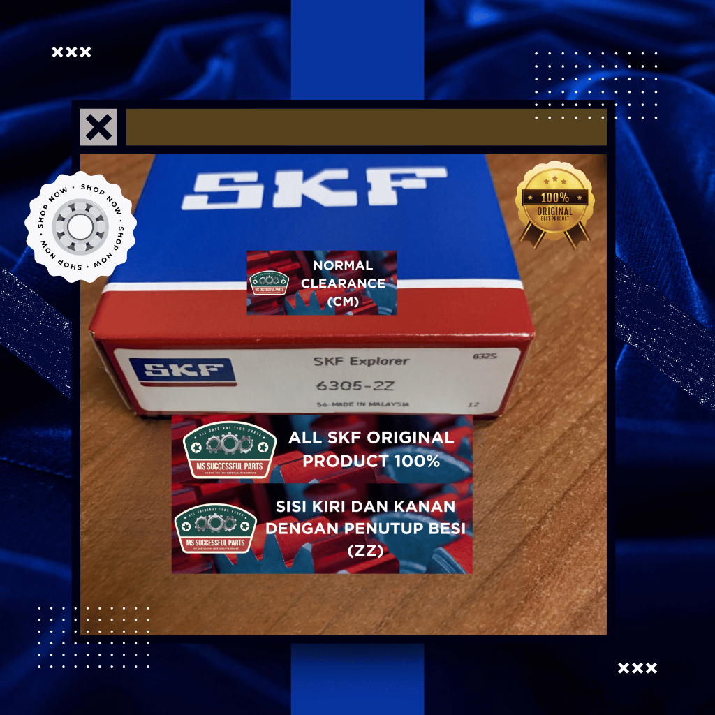 BEARING 6305 ZZ SKF ORIGINAL 6305ZZ