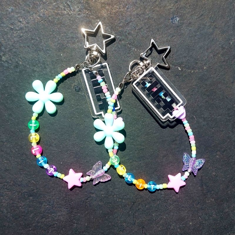 Gantungan Super REAL ME ILLIT KEYCHAIN inspo พวงกุญแจลูกปัดอะคริลิคพวงกุญแจ