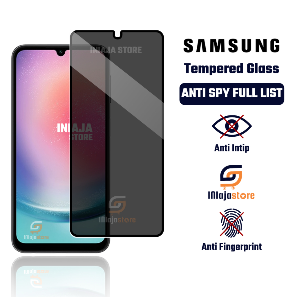 LAYARกระจกนิรภัยAnti Spy Full List Samsung A26 5G A25 5G A24 4G A34 5G A33 5G A32 5G A32 4G A50 A50s