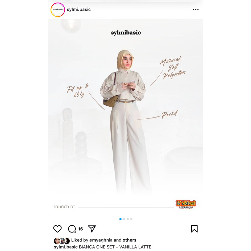 BIANCA ONE SET - VANILLA LATTE by sylmi.basic sylmi agnia