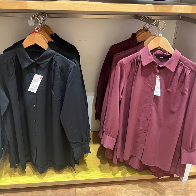 KEMEJA UNIQLO เสื้อเชิ้ตผ้าเรยอนผู้หญิงรวบรวม