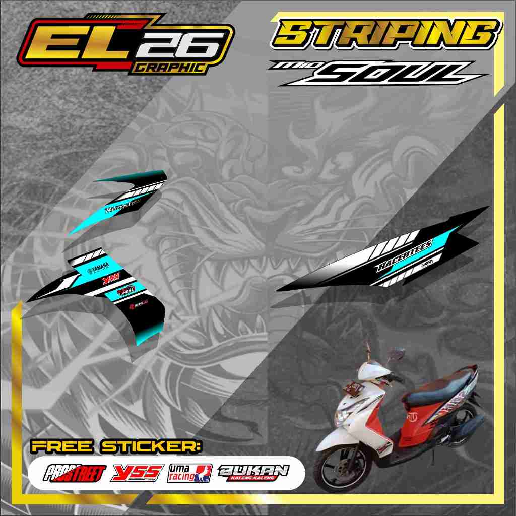 สติ๊กเกอร์ 812 STRIPING YAMAHA MIO SOUL - สติ๊กเกอร์ MIO SOUL GRAPIC MOTIF