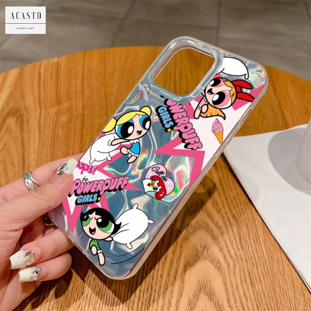 AC171 SOFTCASE WATERRY โฮโลแกรมสําหรับ Oppo A58 A60 A71 A74 A95 A78 A9 A5 2020 A98 A1 F1s F5 F7 F11 